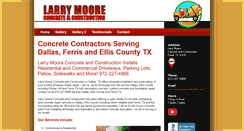 Desktop Screenshot of larrymooreconcrete.com